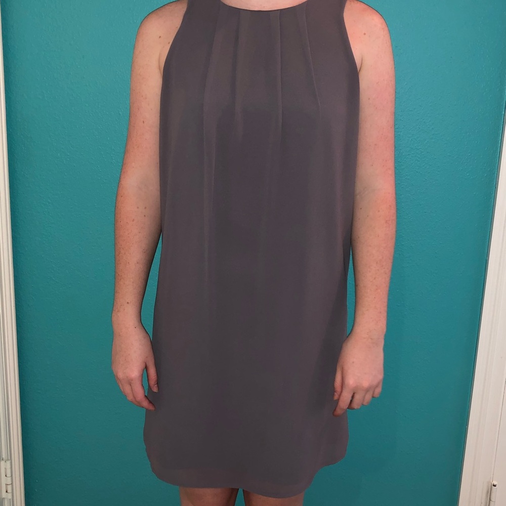 Grey sleeveless Naked Zebra dress